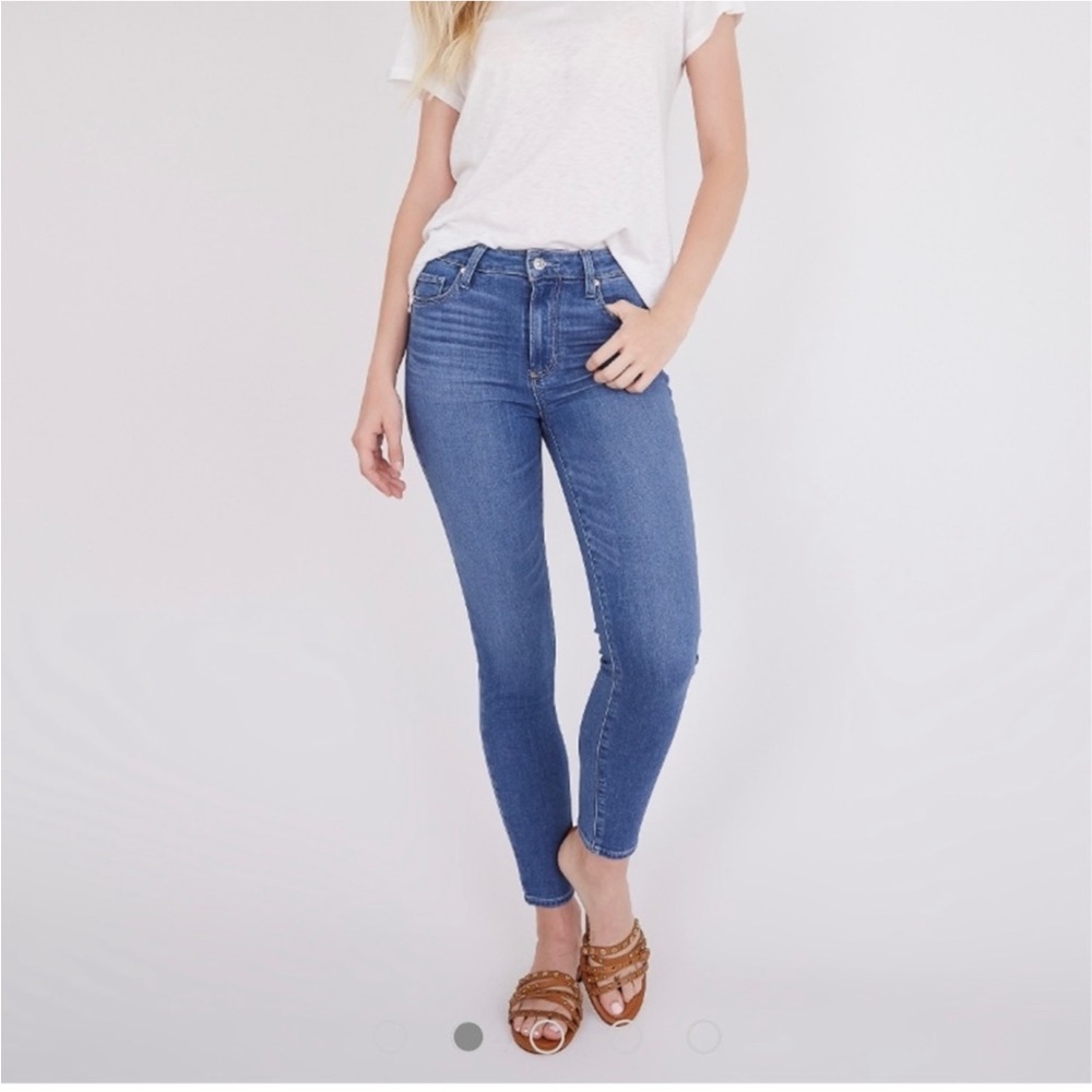 PAIGE Hoxton Ankle Blue Jeans